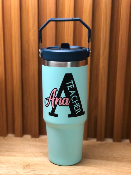 900ml Stainless Tumbler with straw