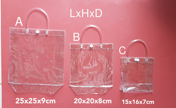 Button Clear Tote Bag