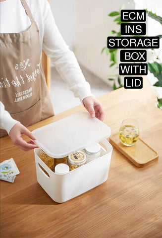 Ins white bin storage with Lid