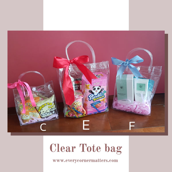 Button Clear Tote Bag