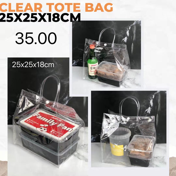 Button Clear Tote Bag