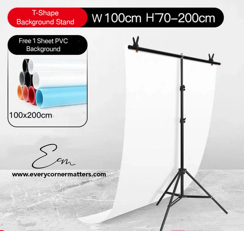 T-shape Background stand 70cm-200cm