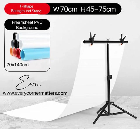 T-shape Background stand 45cm-75cm